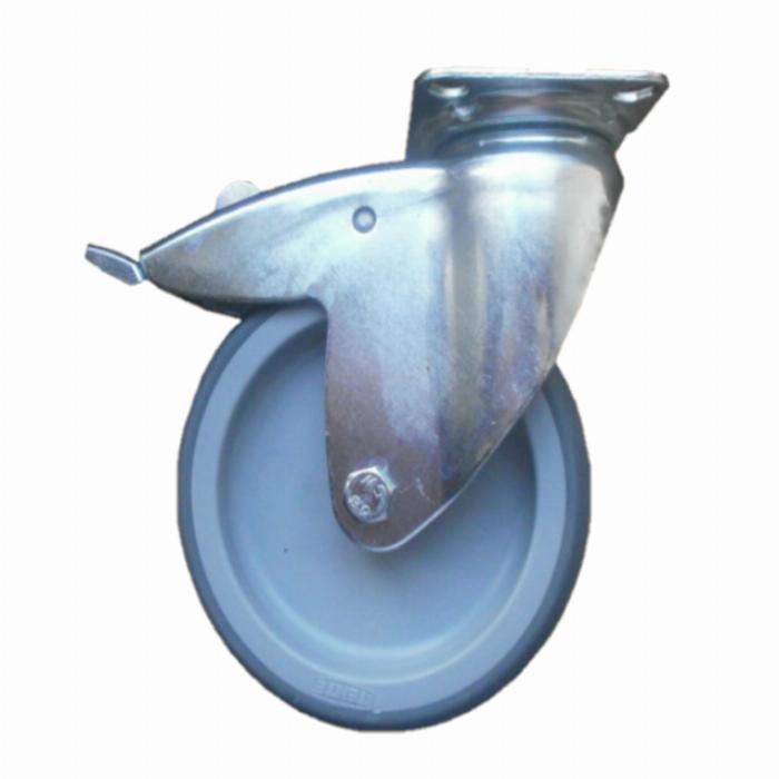 Ruedas placa Ø125mm con freno