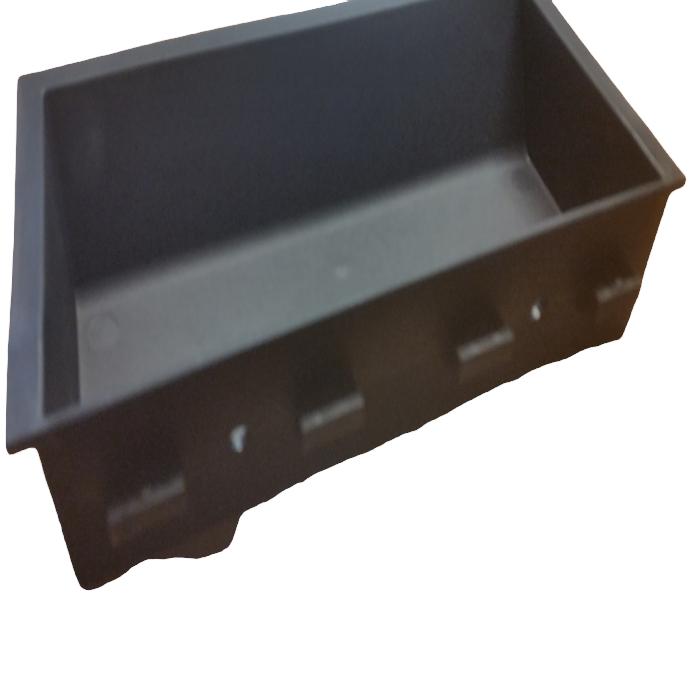 Black recovery tray 210x105x40 can be fixed on type I profile groove 8