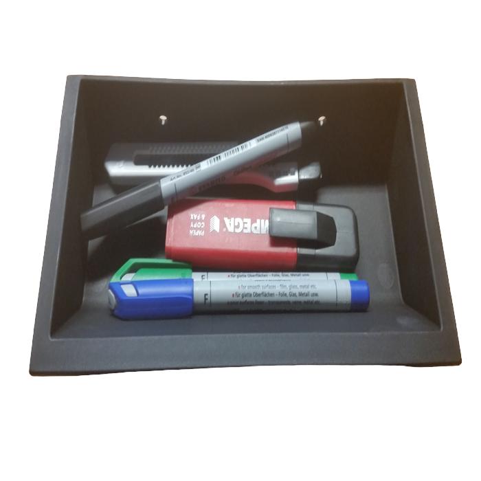 Black recovery tray 210x105x40 can be fixed on type I profile groove 8