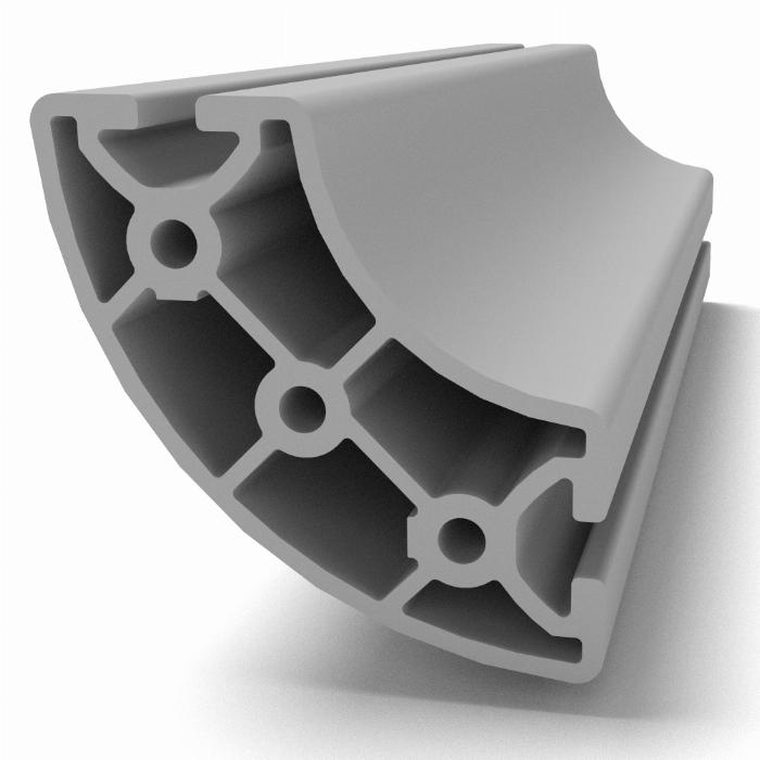 Perfiles Aluminio Estructural Perfil Alu R40/80-90° Tipo-I Ranura 8