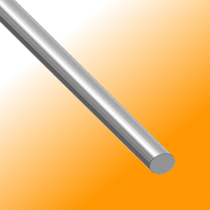 Precision shaft 10 mm h8 - aluminium - hard anodised