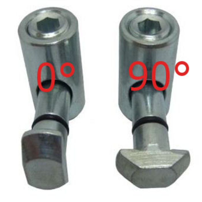 Conector rápido tipo B Ranura 10 - D9.8 - 90°.
