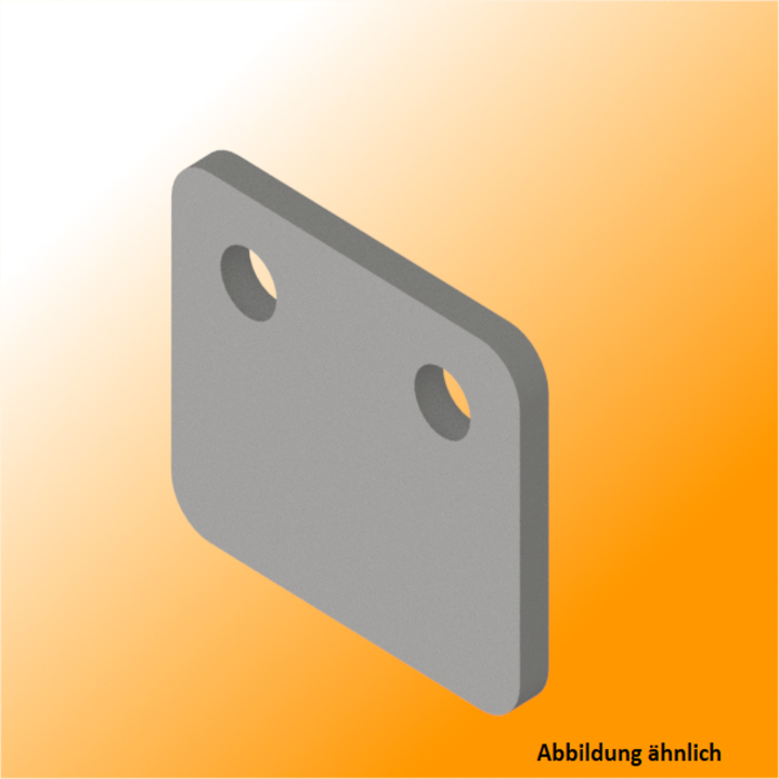 Placa de montaje de tuercas Zedex aluminio con láser t=5