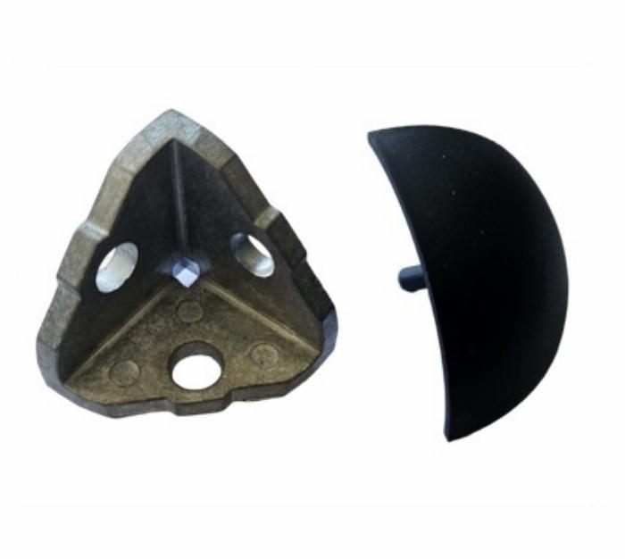 Corner bracket 40 I-type slot 8 with round cover cap